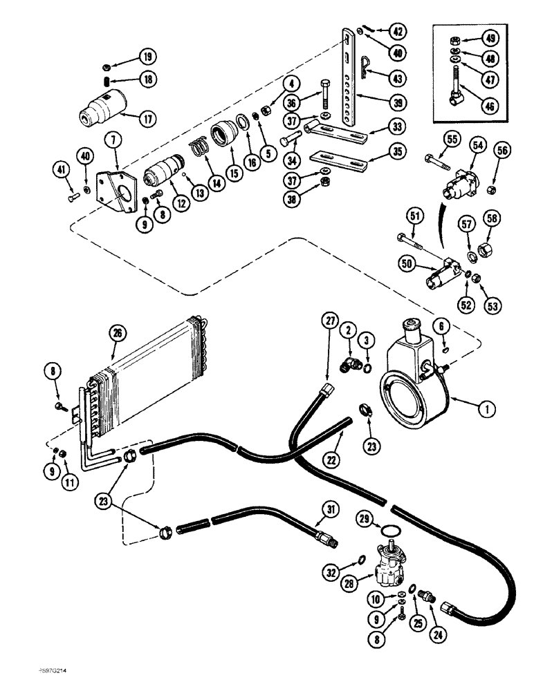 Схема запчастей Case IH 900 - (8-048) - BLOWER PUMP HYDRAULIC SYSTEM, 1OOO RPM PTO, CYCLO AIR PLANTERS, 4, 6 AND 8 ROW (08) - HYDRAULICS