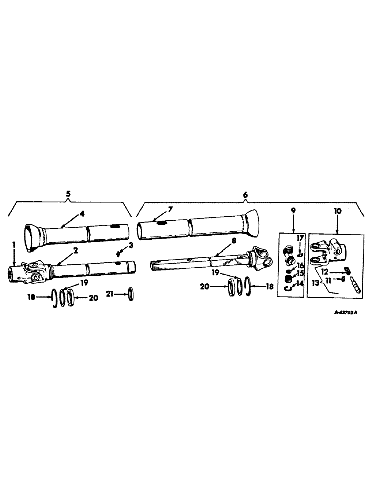 Схема запчастей Case IH 411 - (S-17) - POWER DRIVE EQUIPMENT, THREE KNUCKLE PTO, FOR TRAIL HITCH 