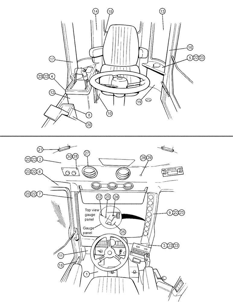 Схема запчастей Case IH SPX3200 - (01-012) - UPHOLSTERY Cab Interior