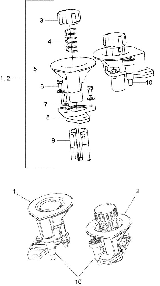 Схема запчастей Case IH LX750 - (82.100.AH[01]) - LOCKING KIT (82) - FRONT LOADER & BUCKET