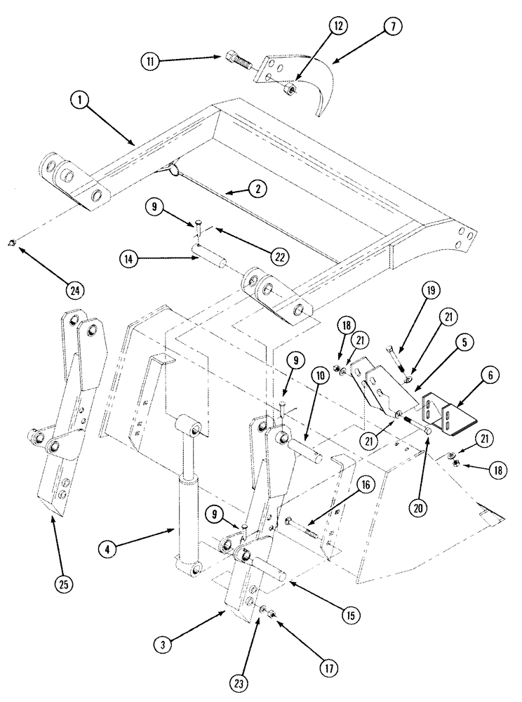 Схема запчастей Case IH LX156 - (09-16) - GRAPPLE ATTACHMENT (09) - CHASSIS/ATTACHMENTS