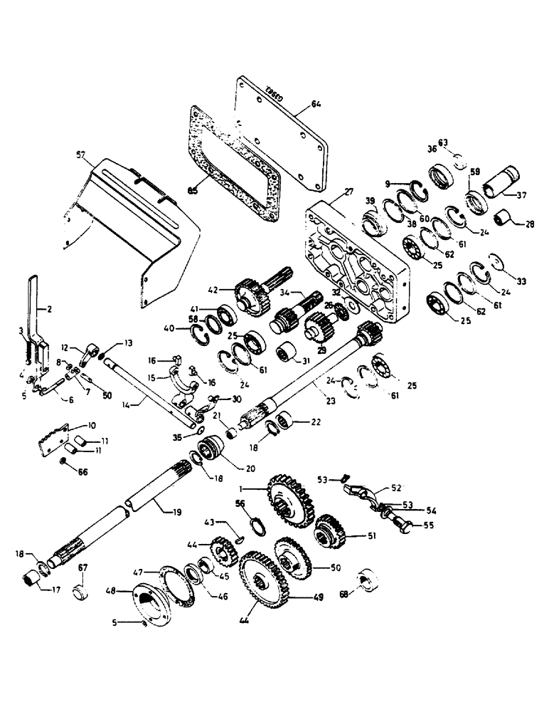 Схема запчастей Case IH 654 - (170) - ENGINE P.T.O. 540 AND 1000 R.P.M., GROUND SPEED P.T.O. (06) - POWER TRAIN