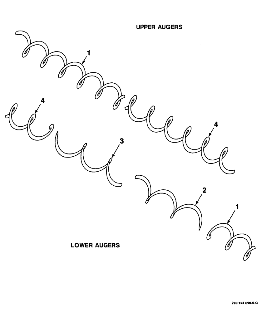 Схема запчастей Case IH 525 - (06-014) - AUGER SPIRAL REPLACEMENT (58) - ATTACHMENTS/HEADERS