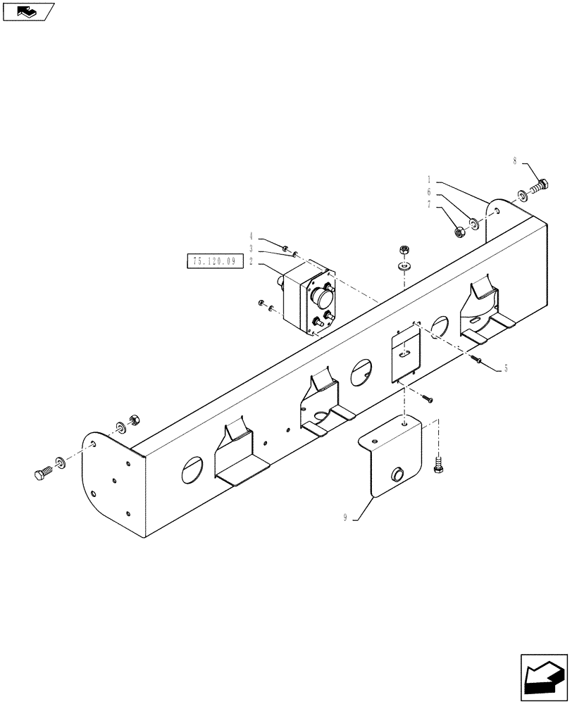 Схема запчастей Case IH 3230 - (75.120.16) - FILL STATION MOUNTING (75) - SOIL PREPARATION