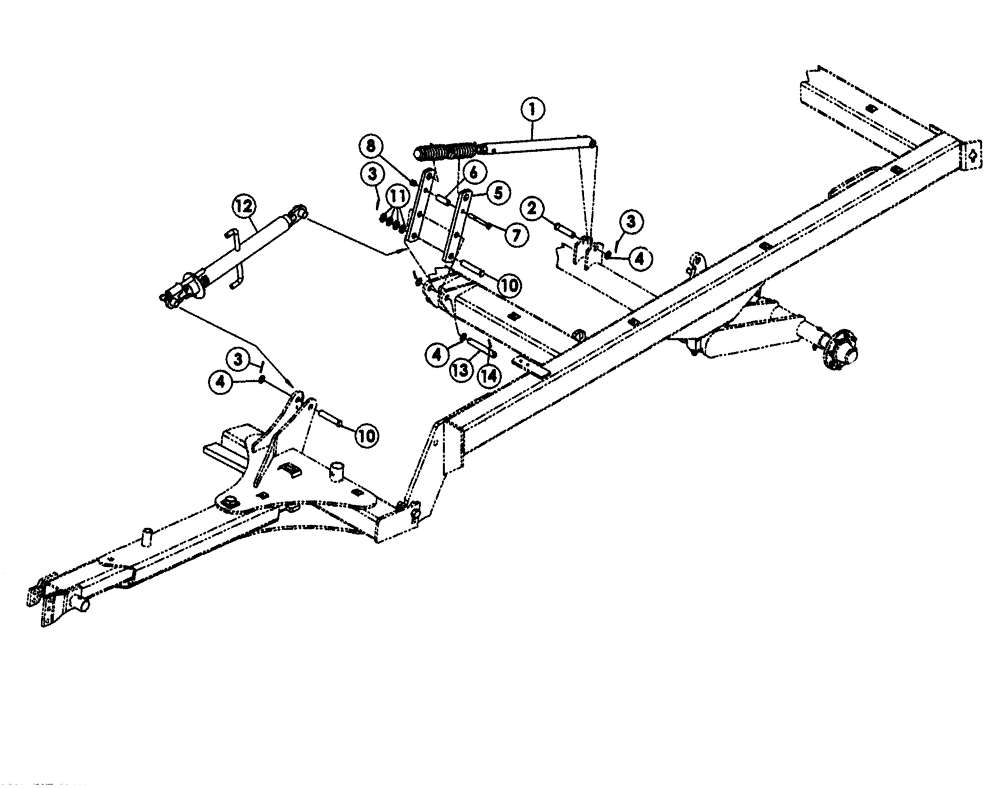 Схема запчастей Case IH RMX790 - (39.100.03) - TURNBUCKLE LEVELING ASSEMBLY PARTS (09) - CHASSIS/ATTACHMENTS