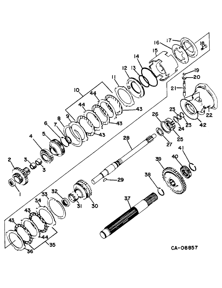 Схема запчастей Case IH 884 - (07-18) - TORQUE AMPLIFIER (04) - Drive Train