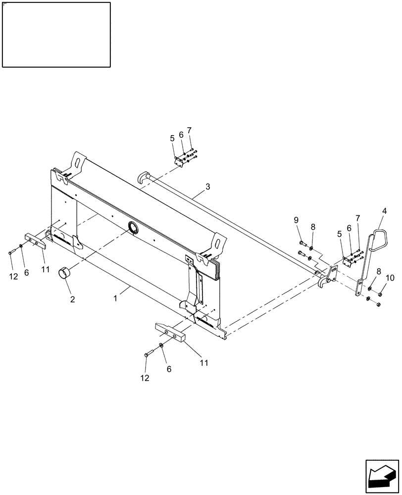 Схема запчастей Case IH 7120 - (60.110.02) - LATERAL TILT FEEDER, PIVOT FRONT FACE HARDWARE (60) - PRODUCT FEEDING