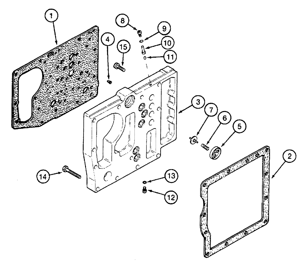 Схема запчастей Case IH 7230 - (6-026) - TRANSMISSION CONTROL VALVE MOUNTING PLATE (06) - POWER TRAIN