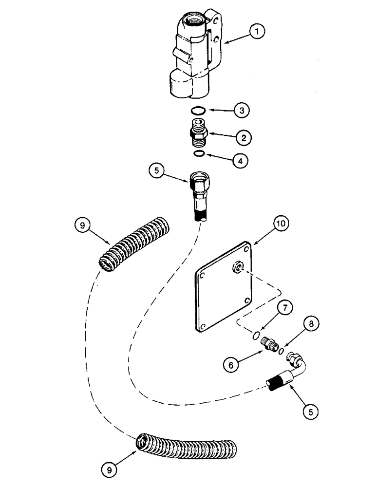 Схема запчастей Case IH 8920 - (8-044) - REMOTE HYDRAULIC BLEED LINE (08) - HYDRAULICS