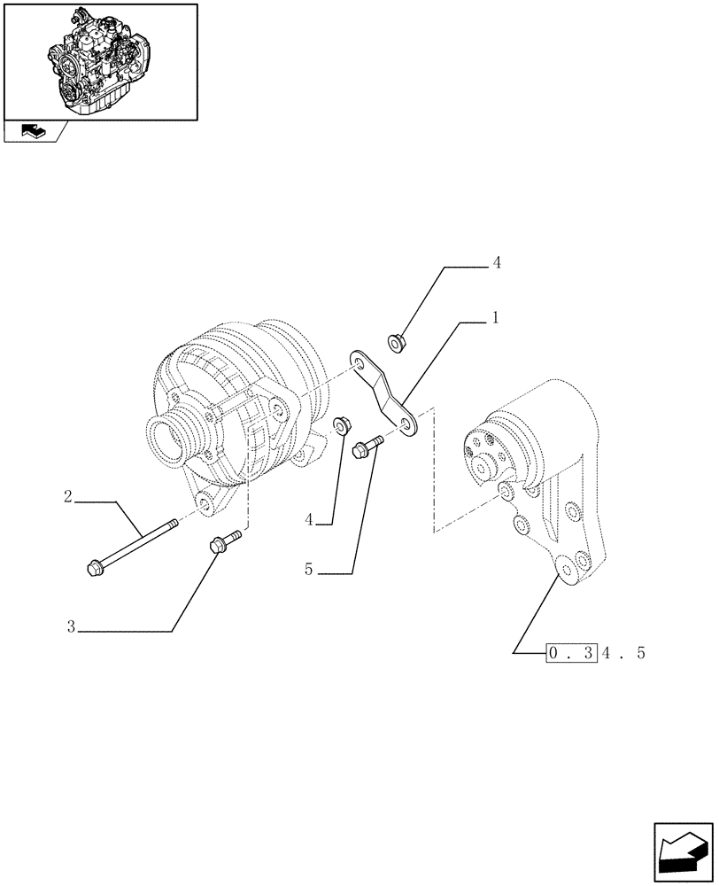 Схема запчастей Case IH F4GE9484A J600 - (0.40.0) - ALTERNATOR (2852232) 