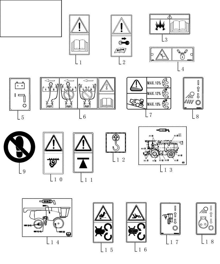 Схема запчастей Case IH 9230 - (90.108.02[02]) - DECALS - EU (90) - PLATFORM, CAB, BODYWORK AND DECALS