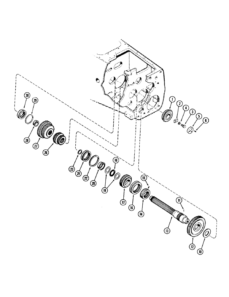 Схема запчастей Case IH 930-SERIES - (107A) - SLIDING GEAR SHAFT (06) - POWER TRAIN