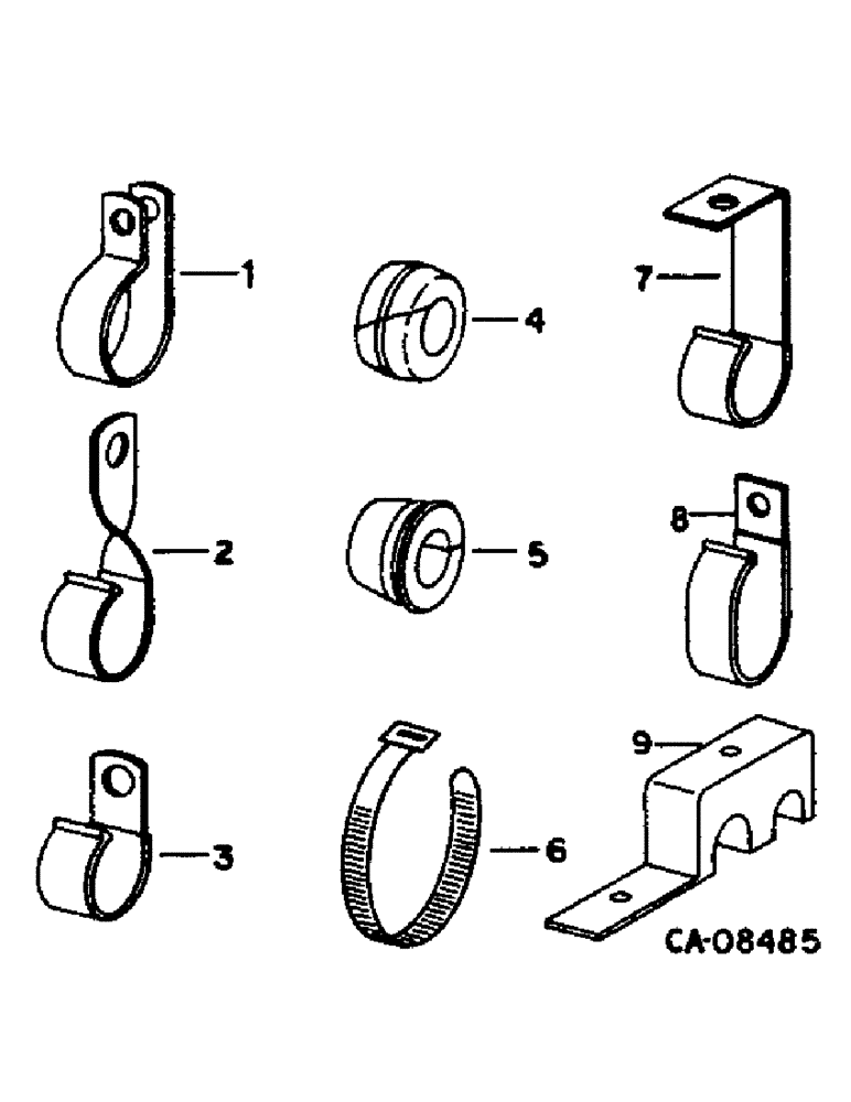 Схема запчастей Case IH 4568 - (08-28) - ELECTRICAL, CLIPS, CLAMPS, STRAPS AND GROMMETS (06) - ELECTRICAL