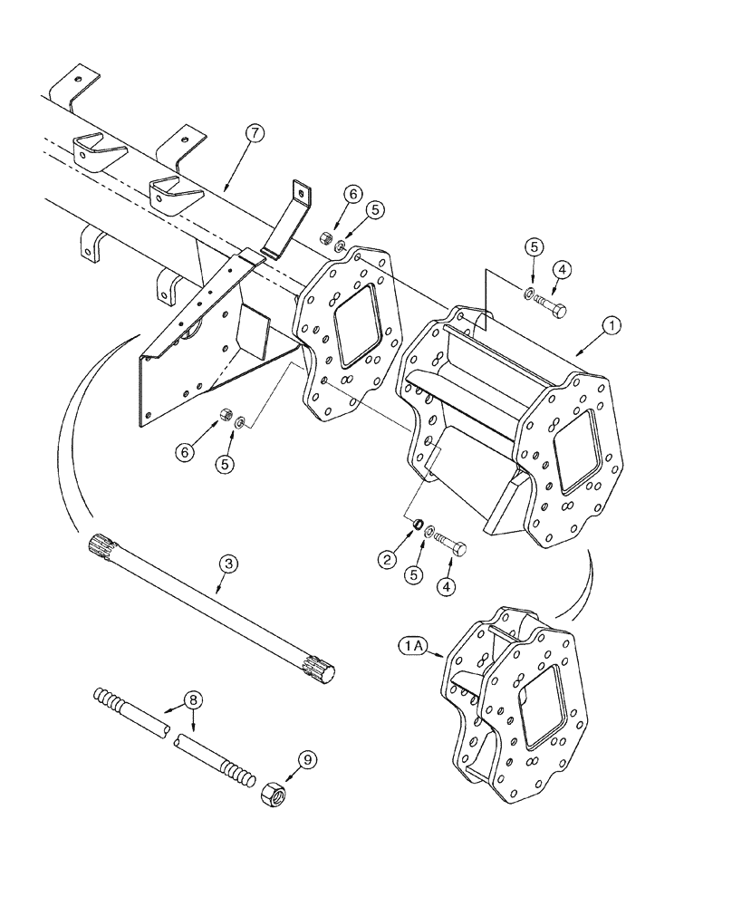 Схема запчастей Case IH 2344 - (06-20) - AXLE - EXTENSION (03) - POWER TRAIN