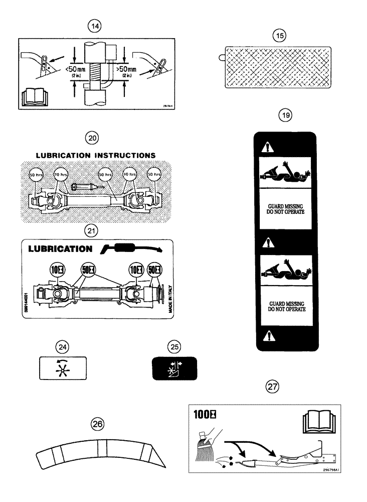 Схема запчастей Case IH 1020 - (09D-20) - DECALS - ENGLISH LANGUAGE (09) - CHASSIS/ATTACHMENTS