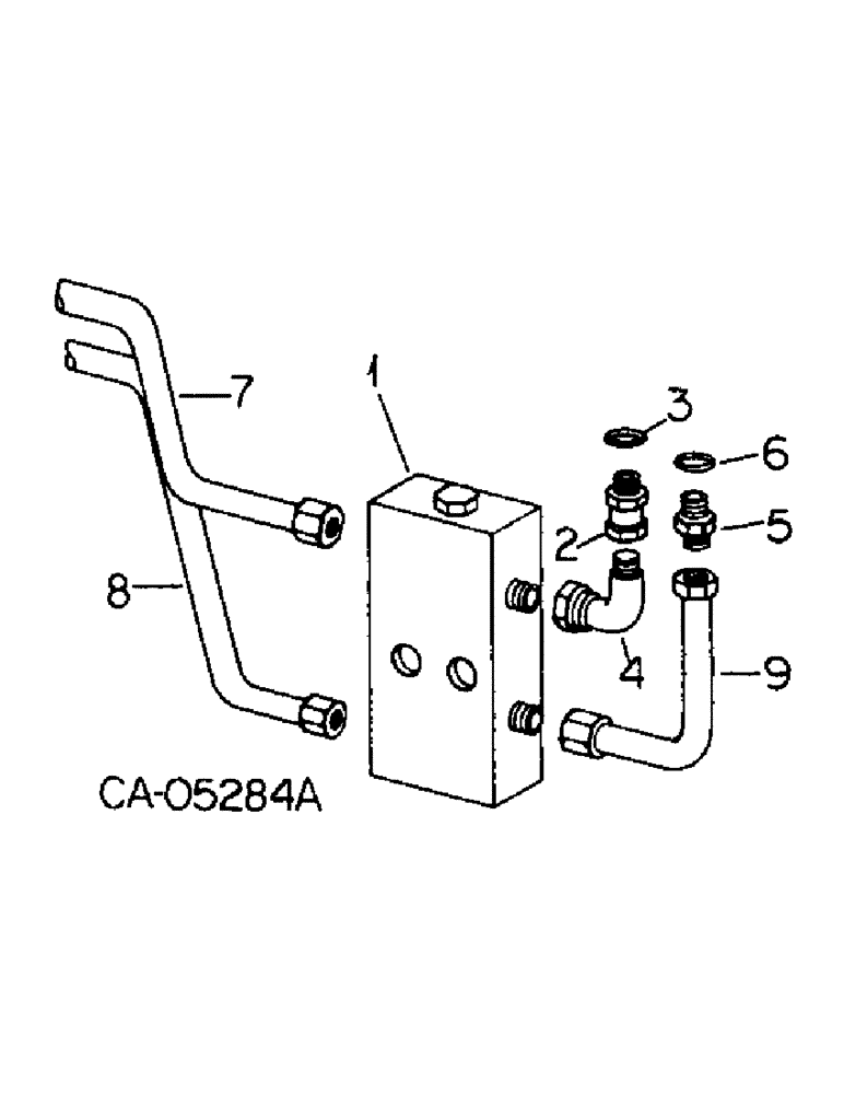 Схема запчастей Case IH 3088 - (10-46) - HYDRAULICS, ALTERNATING CHECK VALVE AND CONNECTIONS (07) - HYDRAULICS