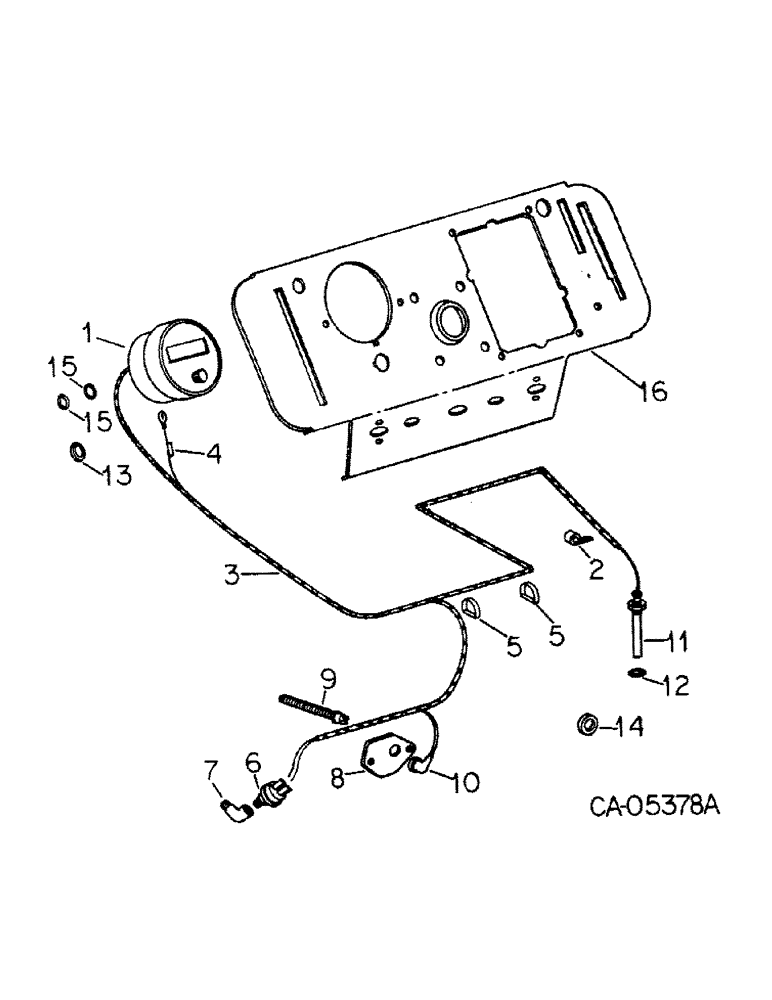 Схема запчастей Case IH 1586 - (11-02) - INSTRUMENTS, DIGITAL TACHOMETER AND SPEEDOMETER, 1586 TRACTORS WITH SERIAL NO. 15385 AND BELOW Instruments