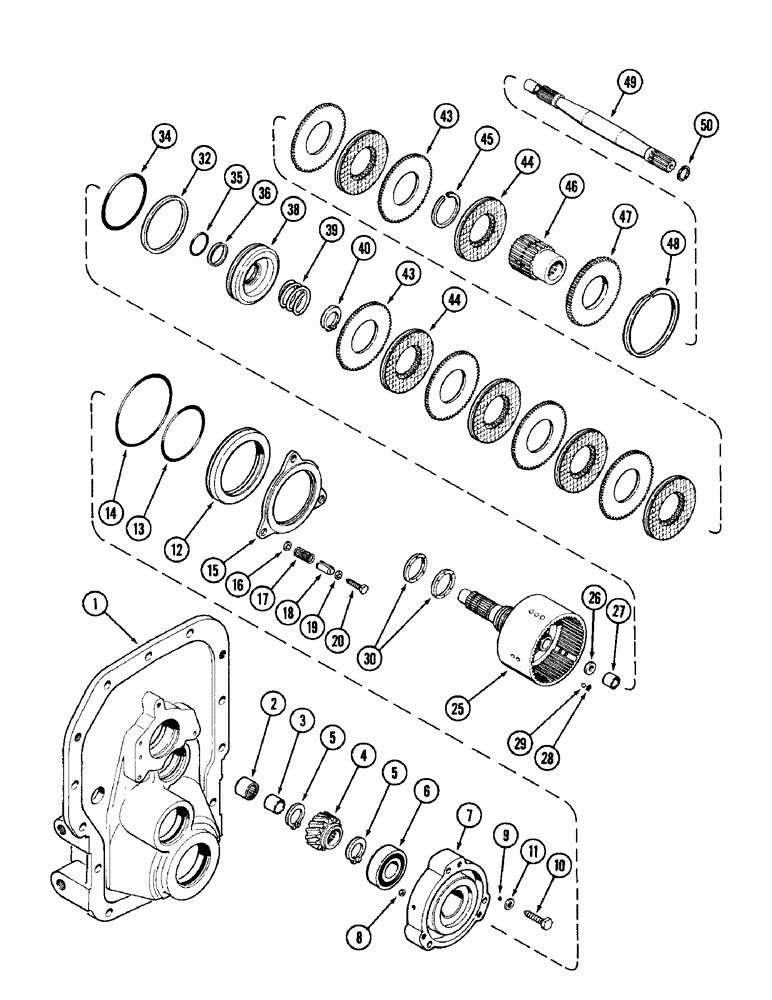 Схема запчастей Case IH 1896 - (6-226) - PTO CLUTCH AND BRAKE (06) - POWER TRAIN