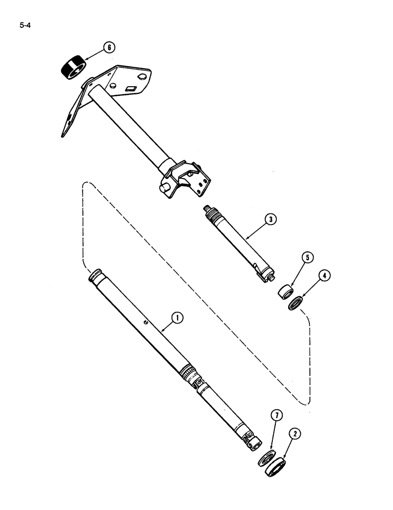 Схема запчастей Case IH 3394 - (5-04) - STEERING COLUMN (05) - STEERING