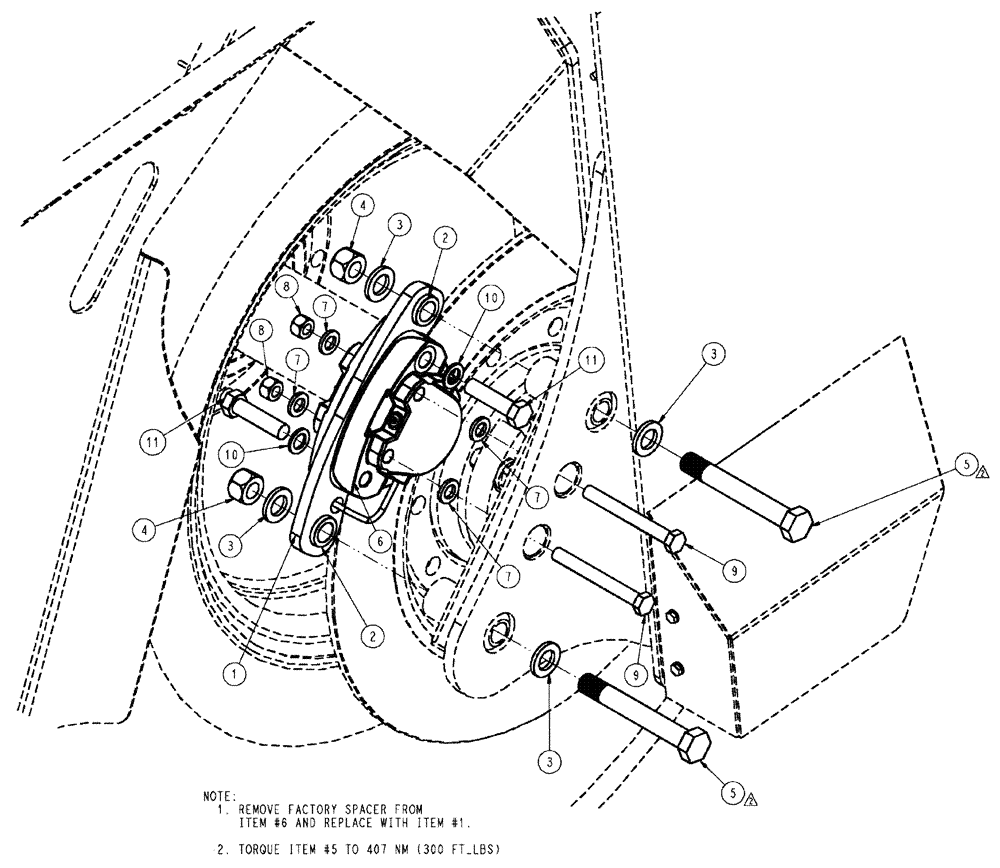 Схема запчастей Case IH TITAN 3520 - (07-008) - BRAKE CALIPER ASSEMBLY Pneumatics