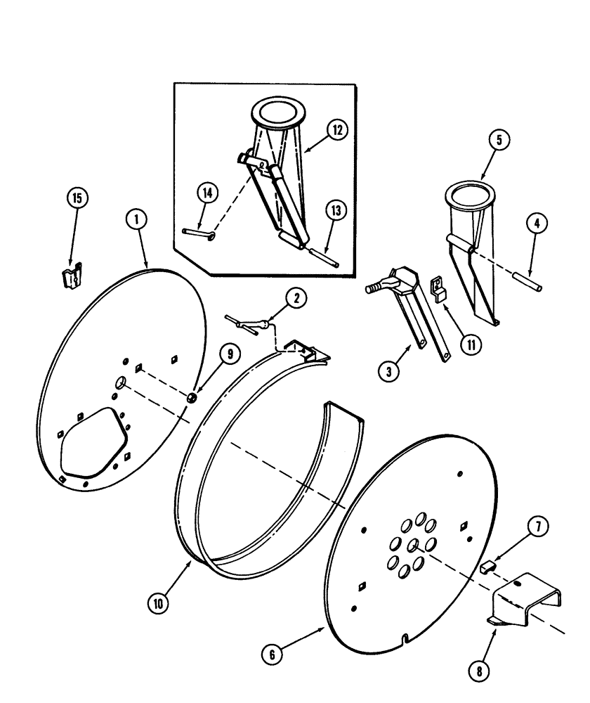 Схема запчастей Case IH 56 - (9-02) - ROTOR HOUSING, 56 BLOWER (09) - CHASSIS/ATTACHMENTS