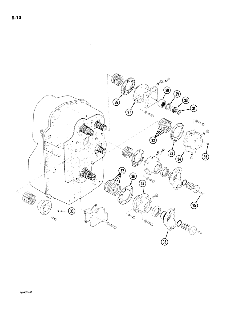 Схема запчастей Case IH 9180 - (6-10) - TRANSMISSION, [CONT] (06) - POWER TRAIN