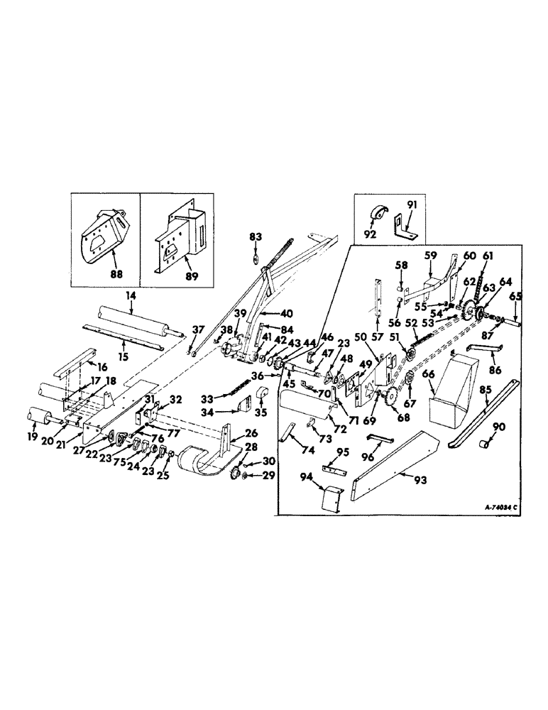 Схема запчастей Case IH 403 - (283) - WINDROW PICKUP, BELT TYPE, 10-FT (58) - ATTACHMENTS/HEADERS