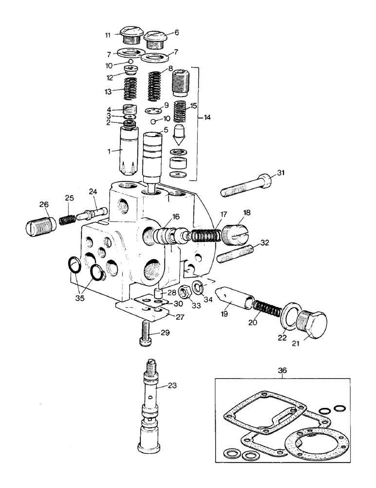 Схема запчастей Case IH 1390 - (K-12) - CONTROL VALVE ASSEMBLY (07) - HYDRAULICS