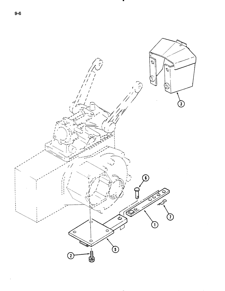 Схема запчастей Case IH 235 - (9-06) - DRAWBAR AND PTO SHIELD, MECHANICAL TRANSMISSION (09) - CHASSIS/ATTACHMENTS