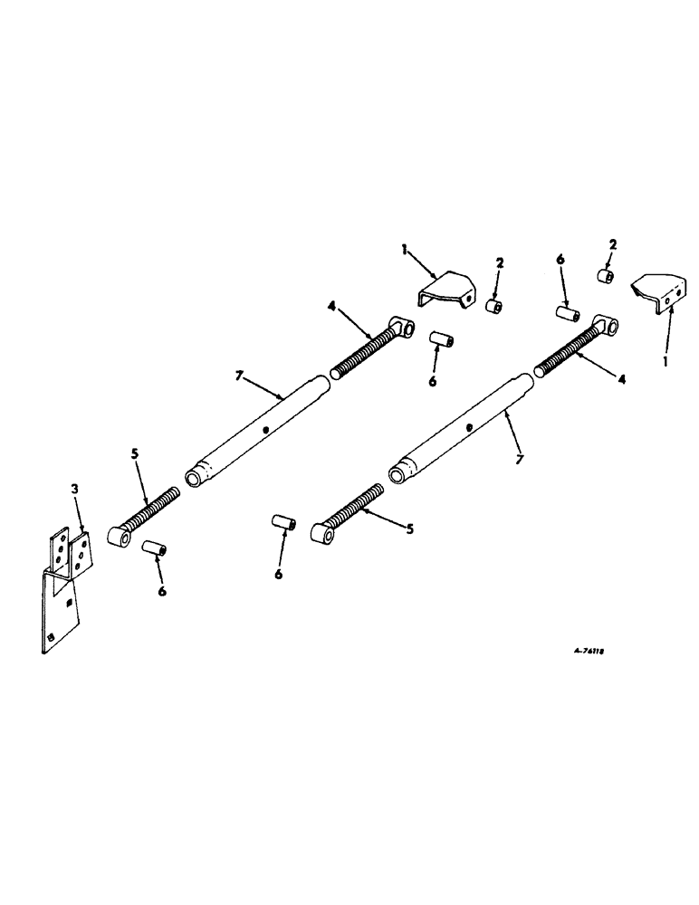 Схема запчастей Case IH 303 - (030) - REEL SUPPORTS, RICE WITH IH OR PICKUP REEL (58) - ATTACHMENTS/HEADERS