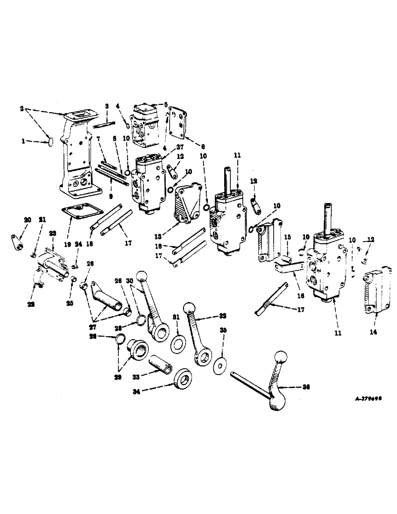 Схема запчастей Case IH 350 - (263) - HYDRAULIC SYSTEM, HYDRA-TOUCH SYSTEM, CONTROL VALVES AND CONTROLS (07) - HYDRAULIC SYSTEM