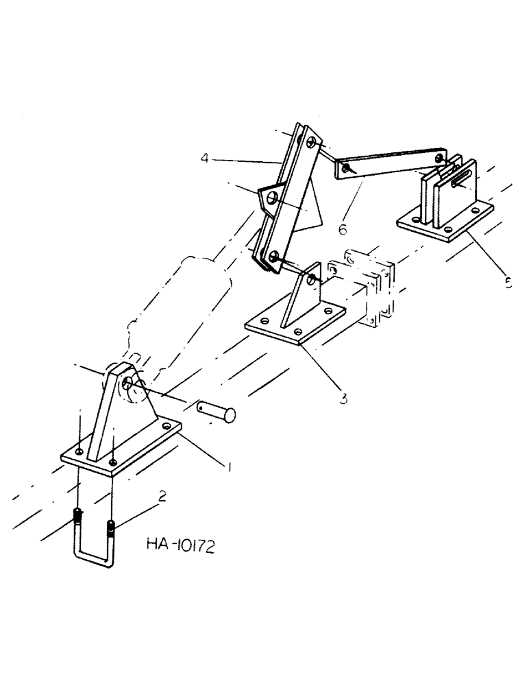 Схема запчастей Case IH 45 - (B-16) - C-FRAME HYDRAULIC LIFT, 16 FOOT 6 INCH AND LARGER MODEL WITH 6 INCH SPACING 