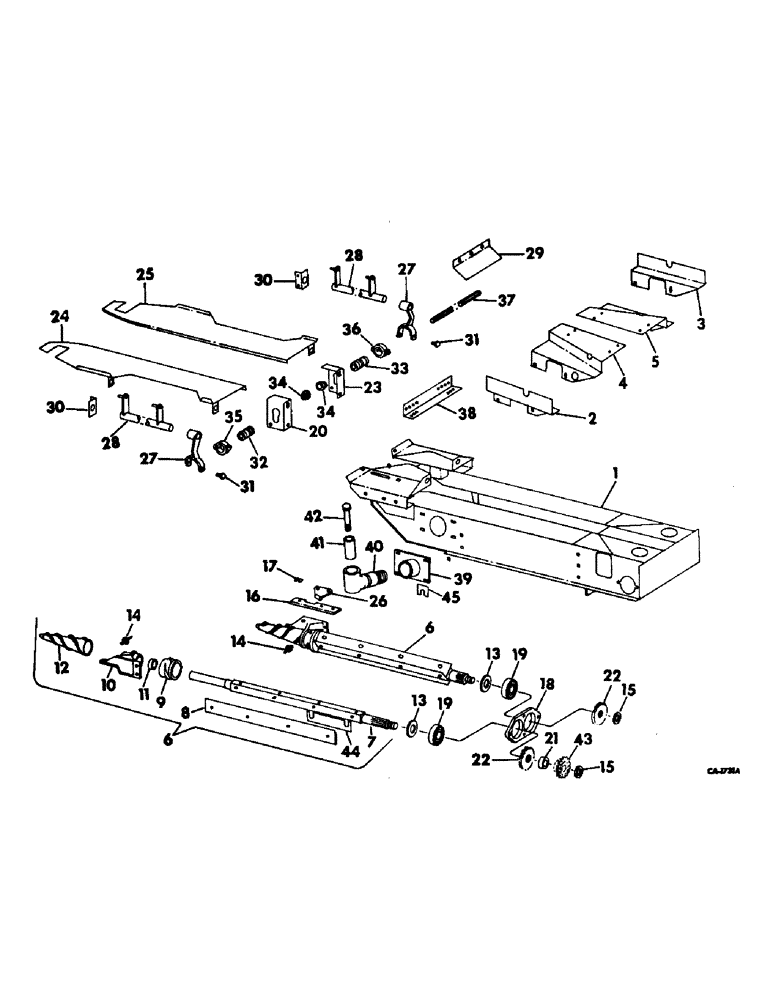 Схема запчастей Case IH 763 - (N-20) - STALK ROLL FRAME, ROLLS, AND CONTROL, SERIAL NO. 896 & ABOVE AND 764CH (58) - ATTACHMENTS/HEADERS