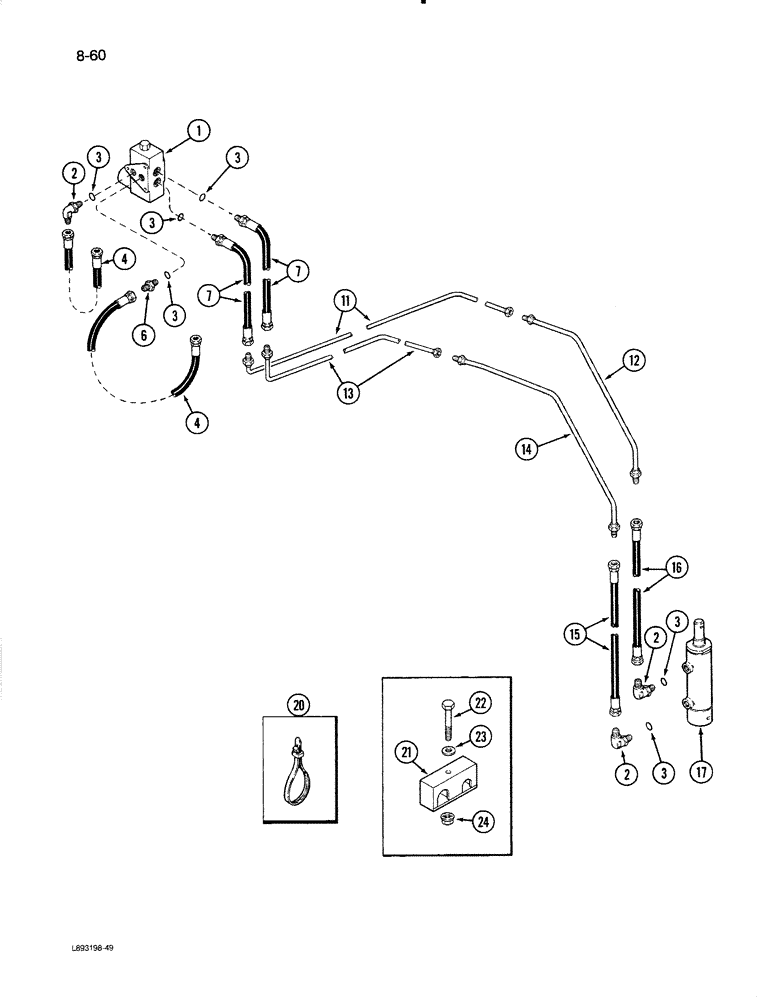 Схема запчастей Case IH 1670 - (8-60) - FEEDER CLUTCH VALVE SYSTEM, CONTROL CONCEPTS (07) - HYDRAULICS