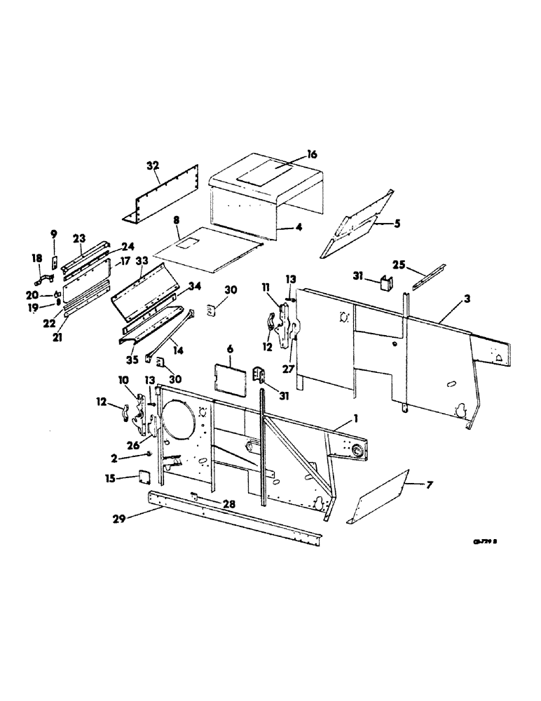 Схема запчастей Case IH 914 - (20-02) - SEPARATOR, SEPARATOR AND RELATED PARTS Separation