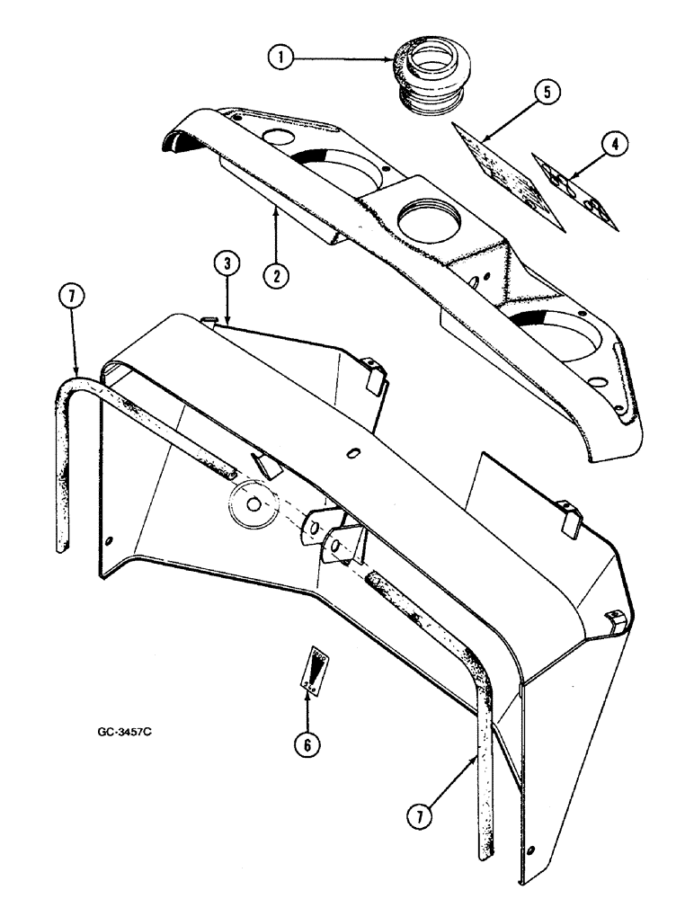 Схема запчастей Case IH 533 - (9-608) - INSTRUMENT PANEL (09) - CHASSIS/ATTACHMENTS