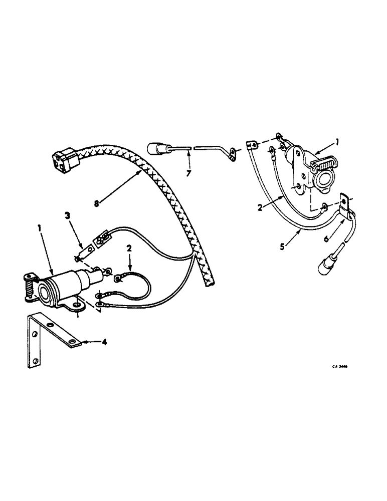 Схема запчастей Case IH 544 - (G-23) - ELECTRICAL SYSTEM, ELECTRICAL BREAKAWAY SOCKET (06) - ELECTRICAL SYSTEMS