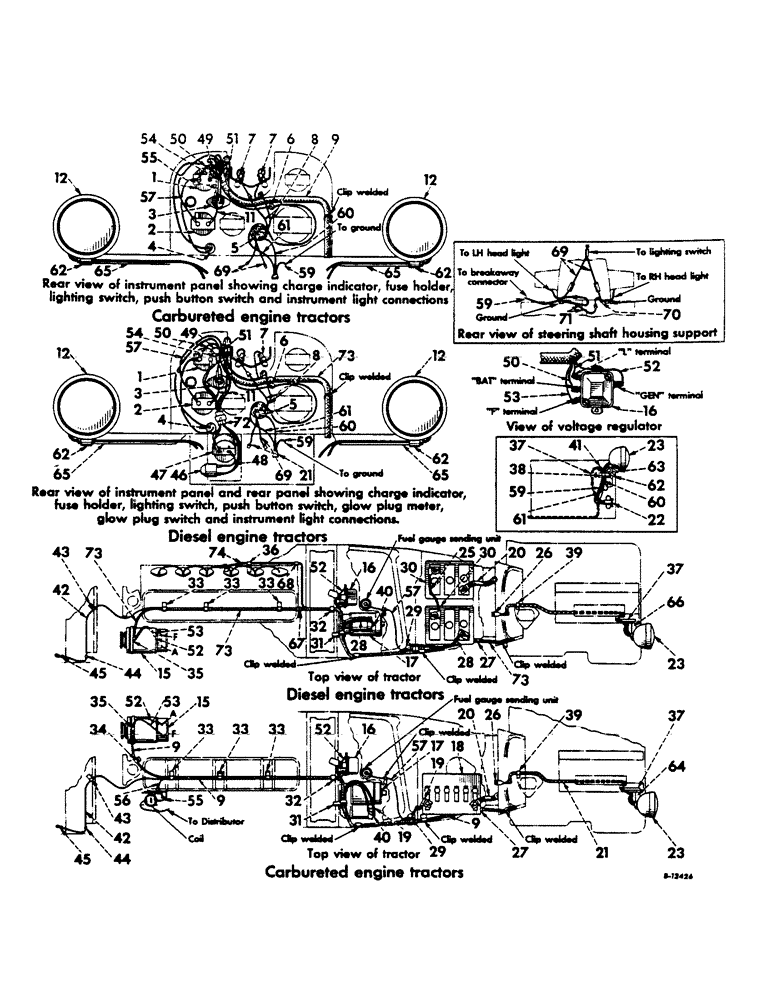 Схема запчастей Case IH 460 - (087) - ELECTRICAL SYSTEM, STARTING AND LIGHTING, CONTINUED, FARMALL 460 SERIES, 23291 UP (06) - ELECTRICAL SYSTEMS