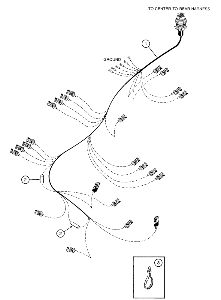 Схема запчастей Case IH 2155 - (4-24) - VALVE BLOCK HARNESS (06) - ELECTRICAL SYSTEMS