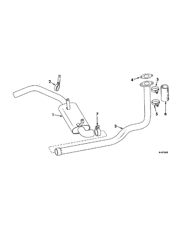 Схема запчастей Case IH 2424 - (028) - DIESEL ENGINE, EXHAUST SYSTEM, TRACTORS WITH UNDERSLUNG EXHAUST (01) - ENGINE