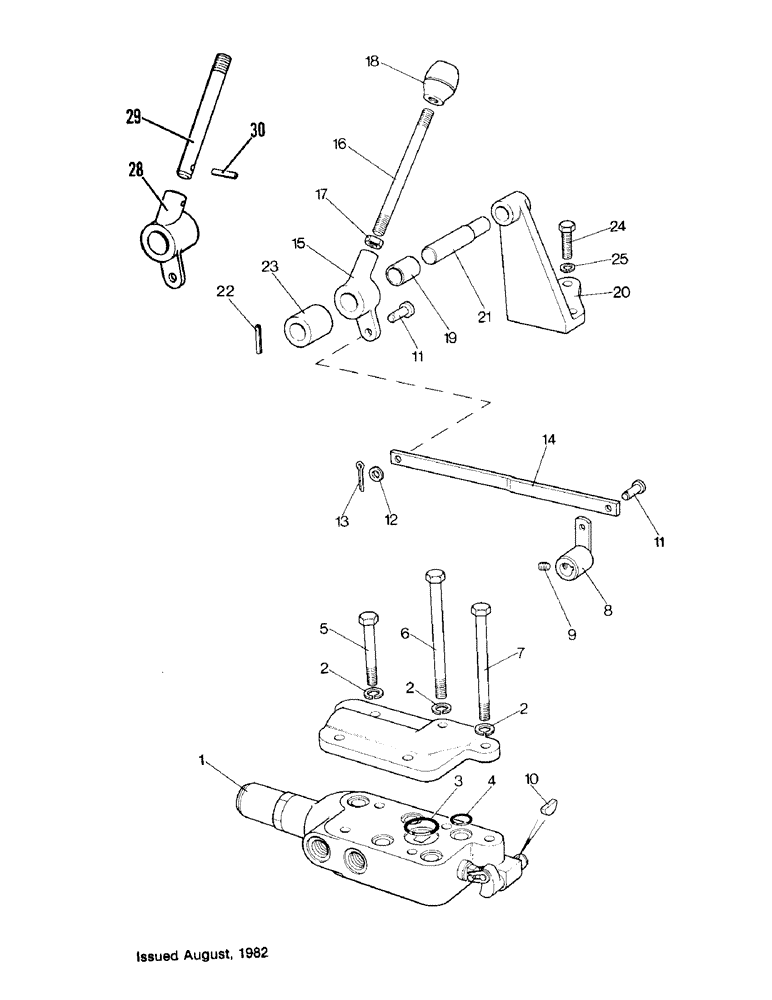 Схема запчастей Case IH 1490 - (K17-1) - SINGLE REMOTE VALVE, LOW PROFILE (07) - HYDRAULICS