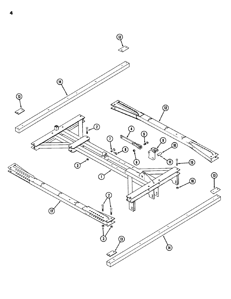 Схема запчастей Case IH K23B - (04) - MAIN FRAME 