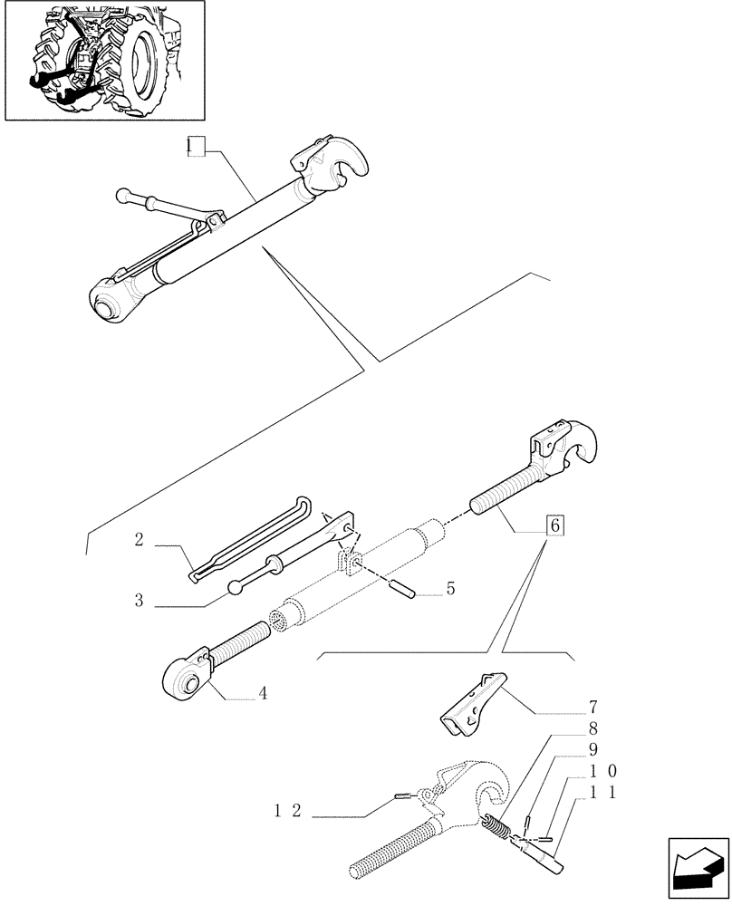 Схема запчастей Case IH JX1060C - (1.89.6/02A) - (VAR.922) IMPLEMENT CARRIER - PARTS (09) - IMPLEMENT LIFT