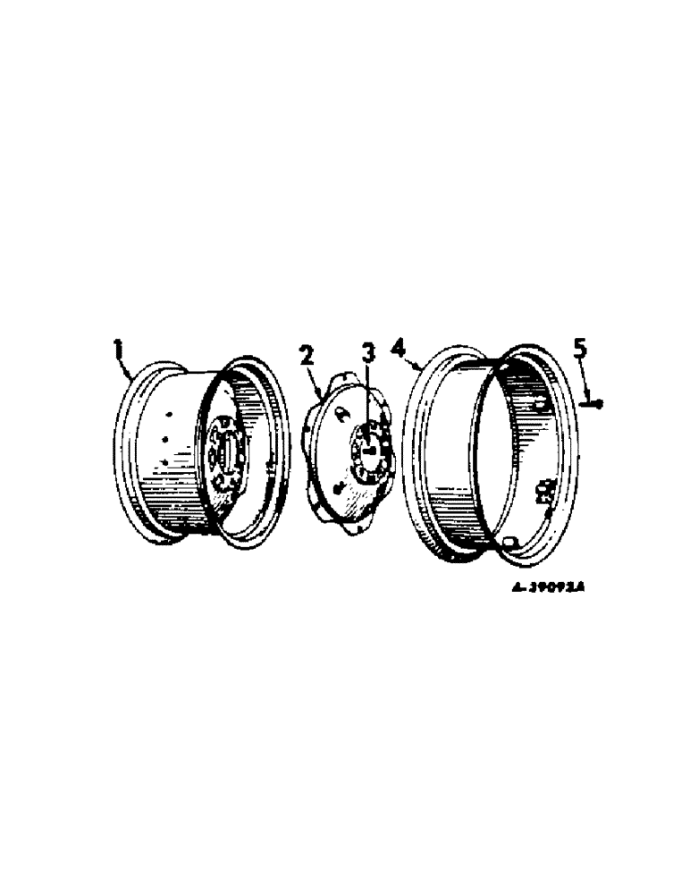 Схема запчастей Case IH 2400 - (15-03) - WHEELS AND TRACTION, REAR WHEELS Wheels & Traction