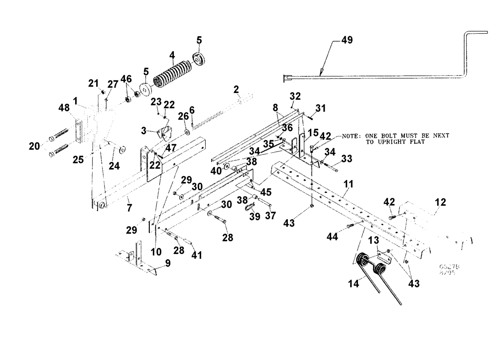 Схема запчастей Case IH TIGER-MATE - (09-13) - COIL TINE HARROW 1995 & AFTER PRODUCTION (09) - CHASSIS/ATTACHMENTS