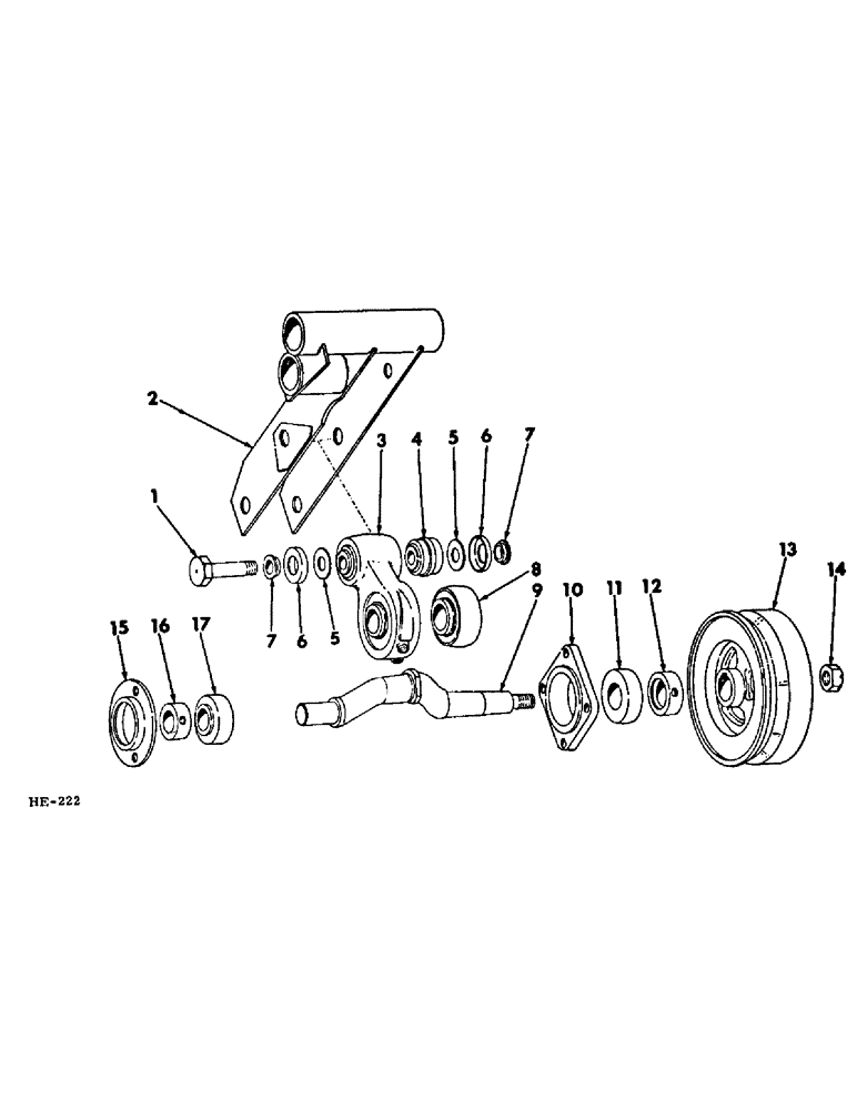 Схема запчастей Case IH 375 - (Q-57) - PLATFORMS, KNIFE DRIVE FLYWHEEL CRANK Platforms