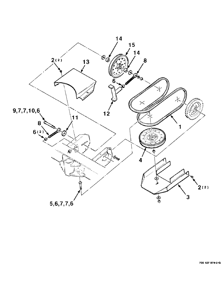 Схема запчастей Case IH 8820 - (2-12) - SICKLE DRIVE ASSEMBLY (09) - CHASSIS