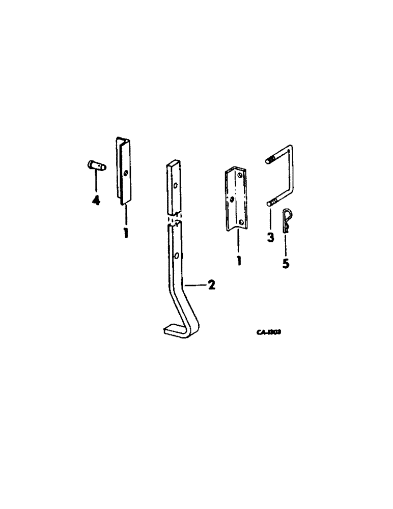 Схема запчастей Case IH 146 - (AR-02[A]) - SUPPORT STAND FOR 4 AND 6 ROW CULTIVATOR 