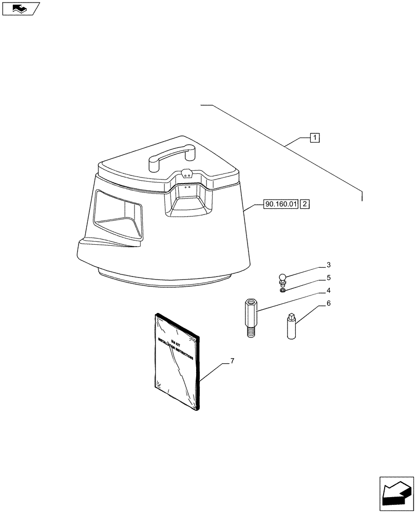 Схема запчастей Case IH PUMA 215 - (88.090.05) - DIA KIT - STORAGE BOX (88) - ACCESSORIES