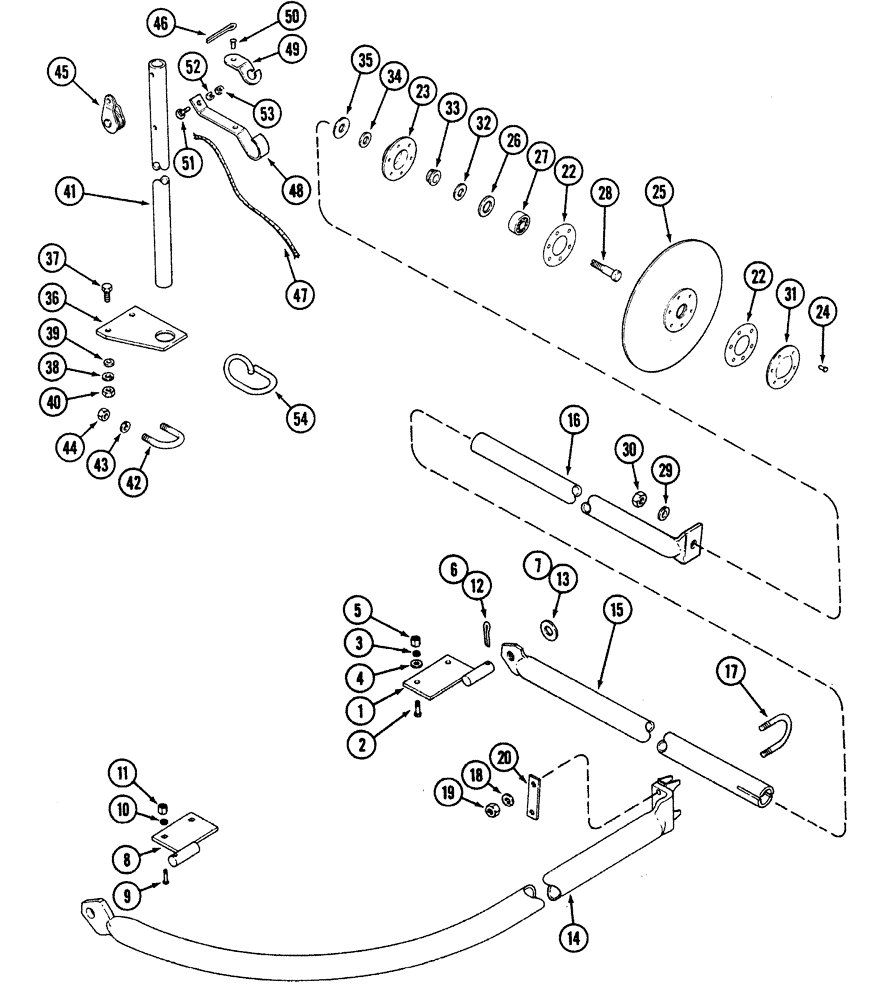 Схема запчастей Case IH 5300 - (9-068) - DISC MARKER, MANUAL - ROPE TYPE (09) - CHASSIS